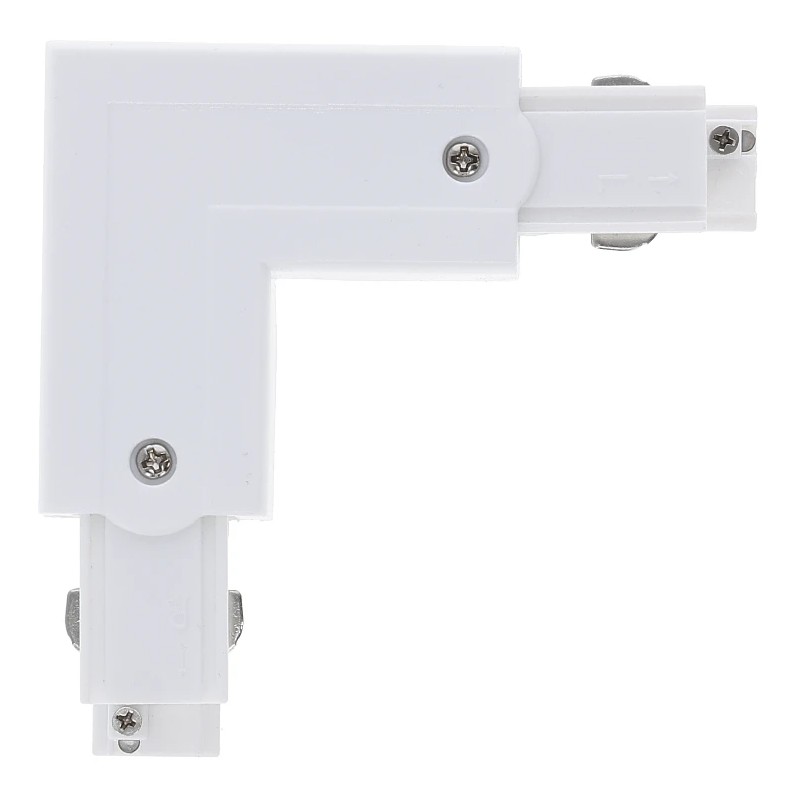 3-fase rail L-connector | Buitenhoek | Wit