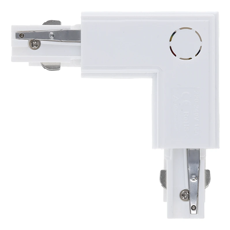 3-fase rail L-connector | Buitenhoek | Wit