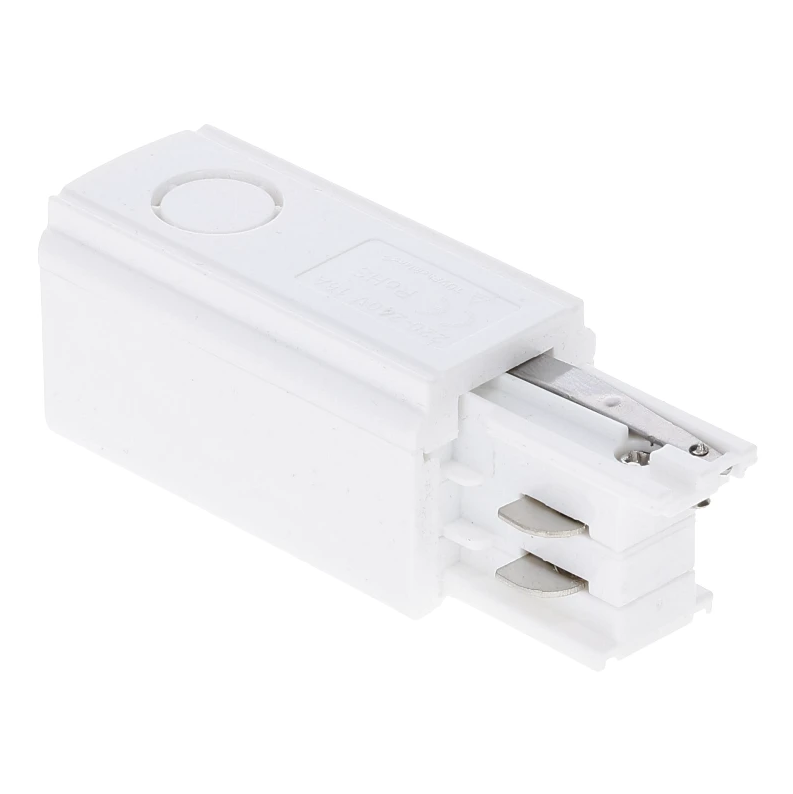 3-fase rail voedingsconnector | Rechts | Wit