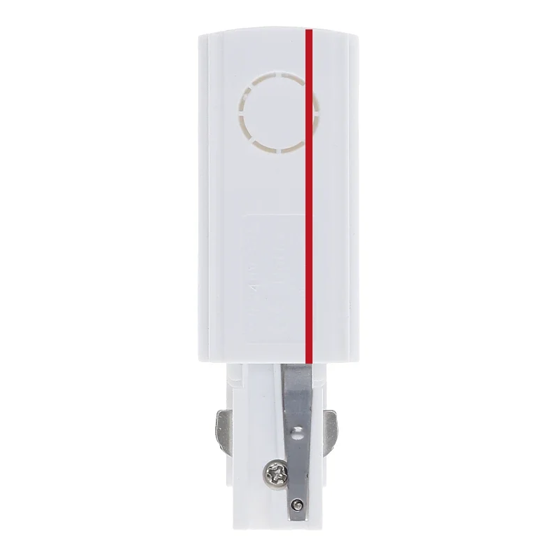 3-fase rail voedingsconnector | Rechts | Wit