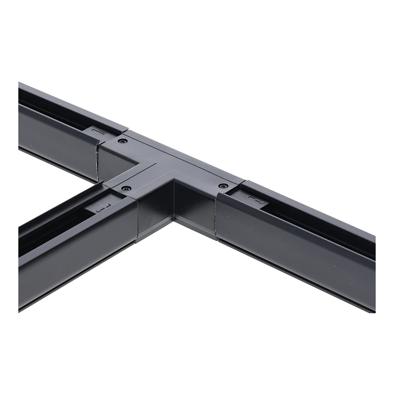 3-fase rail T-connector | Links-2 | Zwart