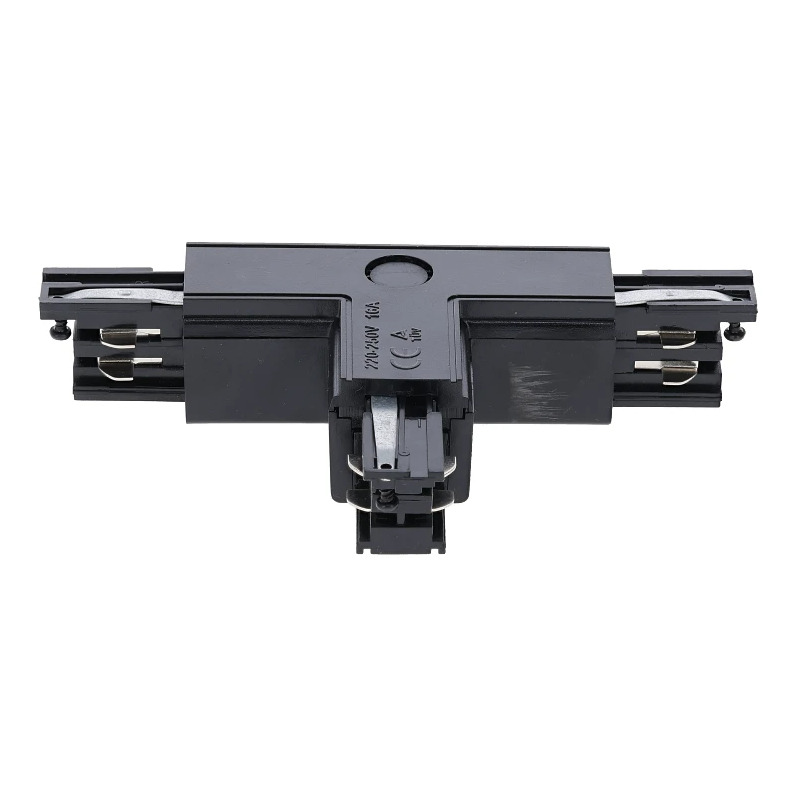 3-fase rail T-connector | Links-1 | Zwart