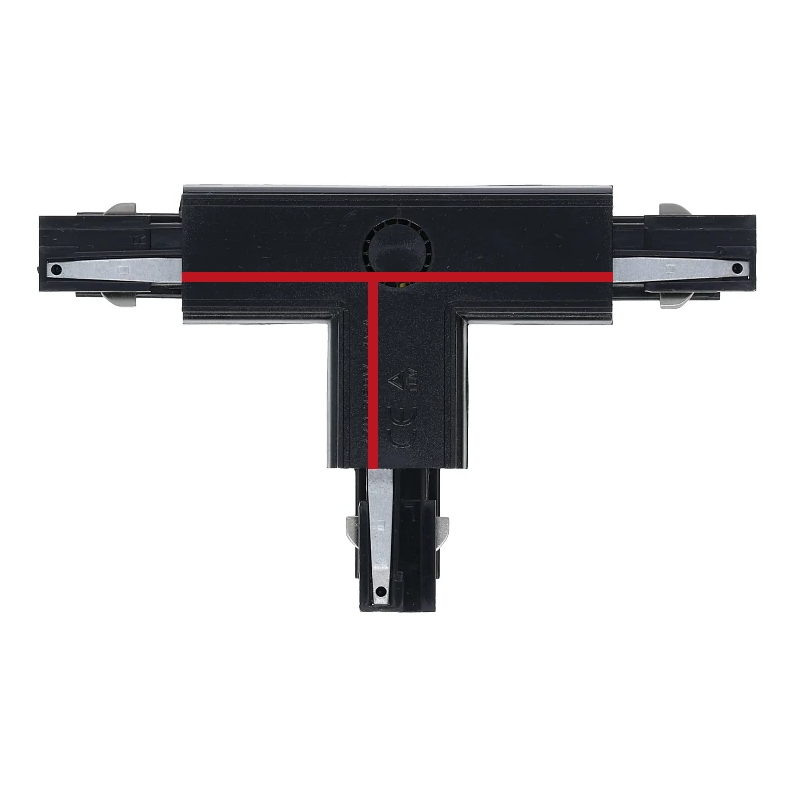 3-fase rail T-connector | Links-1 | Zwart