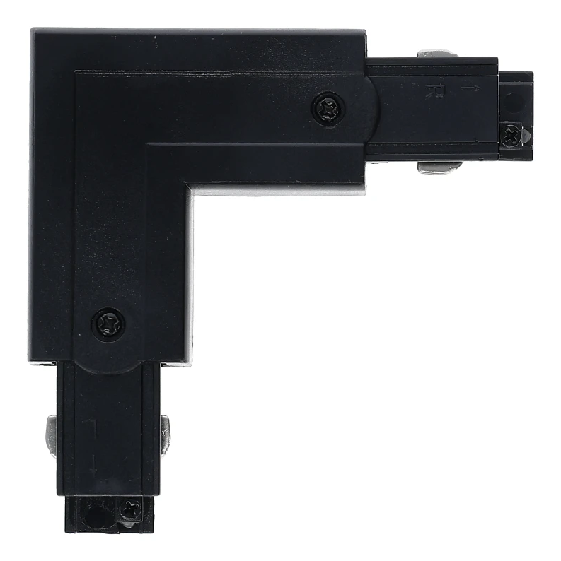 3-fase rail L-connector | Binnenhoek | Zwart