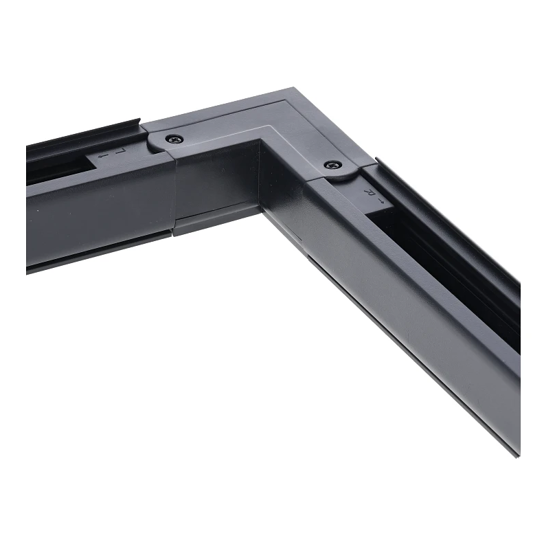 3-fase rail L-connector | Binnenhoek | Zwart