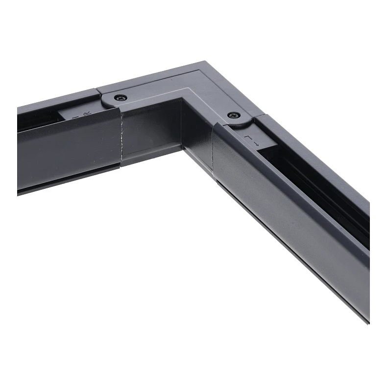 3-fase rail L-connector | Buitenhoek | Zwart