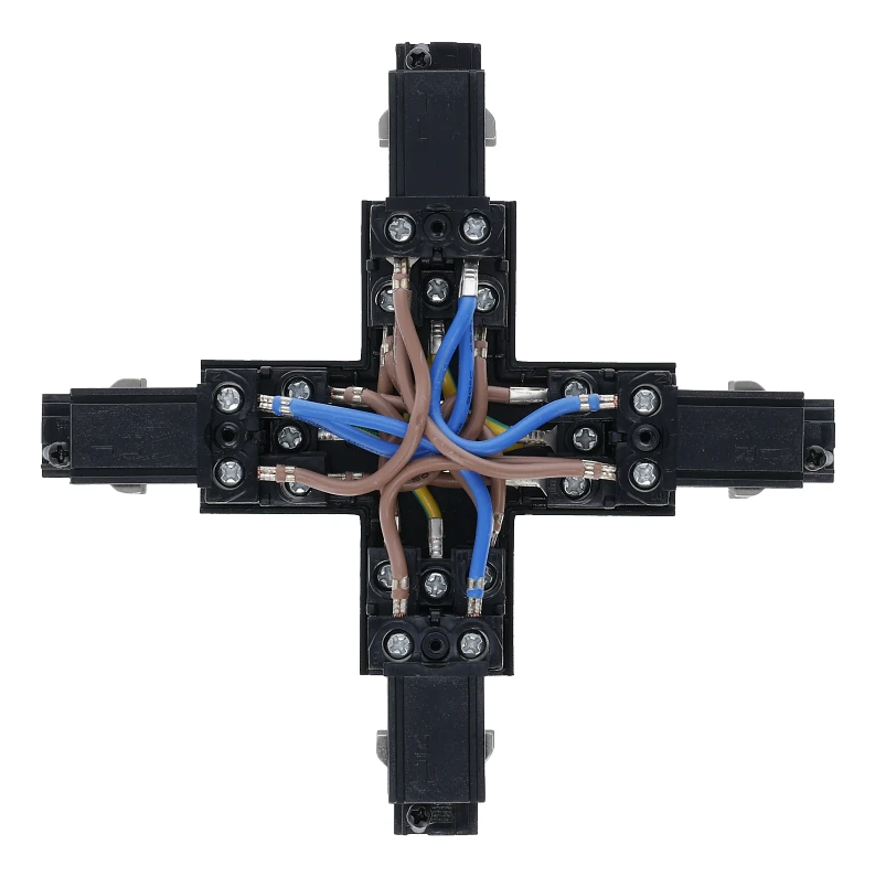 3-fase rail X-connector | Zwart