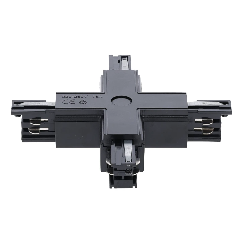 3-fase rail X-connector | Zwart