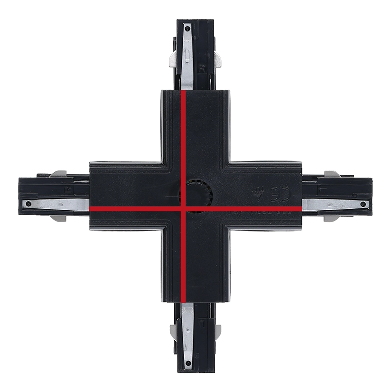 3-fase rail X-connector | Zwart