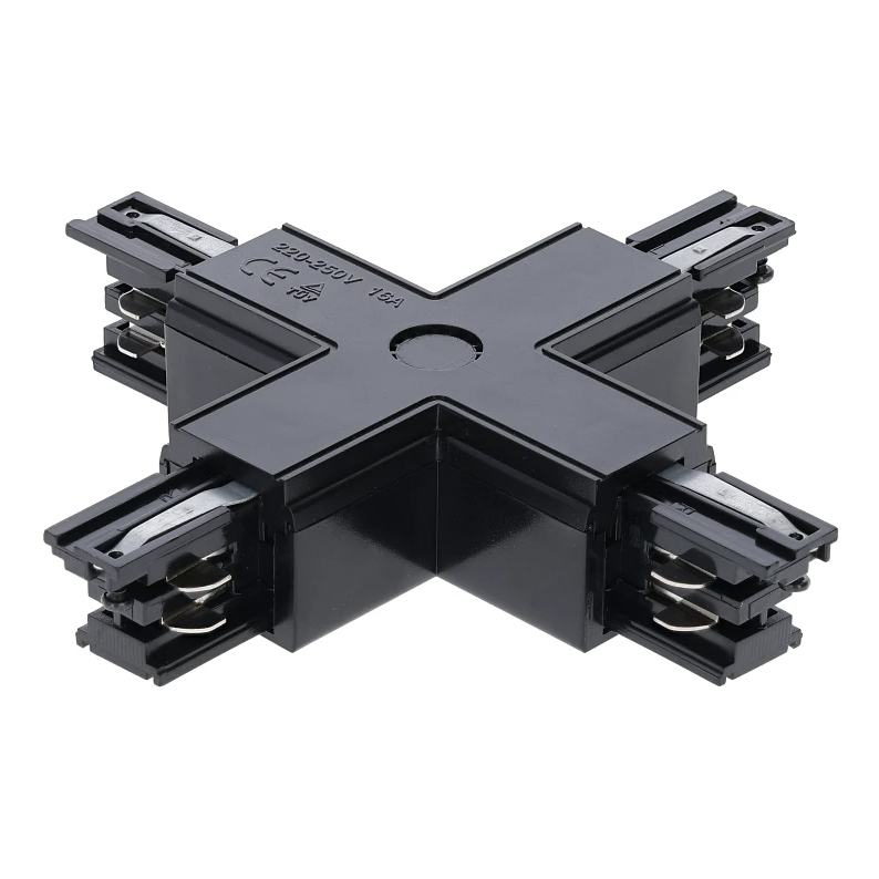 3-fase rail X-connector | Zwart