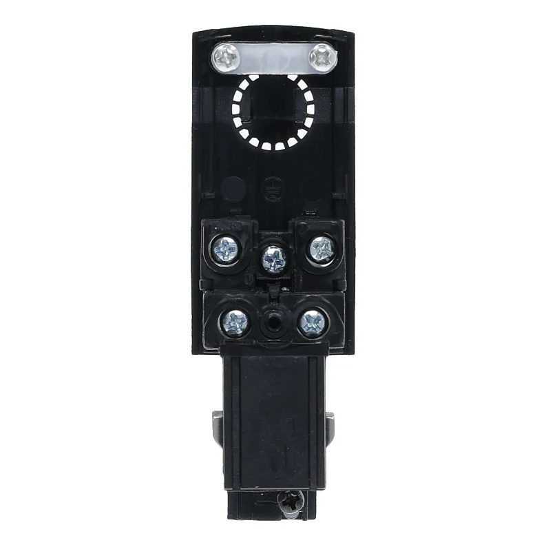 3-fase rail voedingsconnector | Links | Zwart