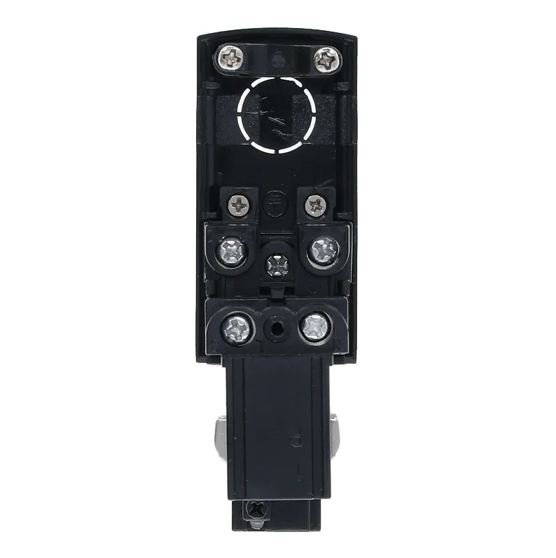 3-fase rail voedingsconnector | Rechts | Zwart