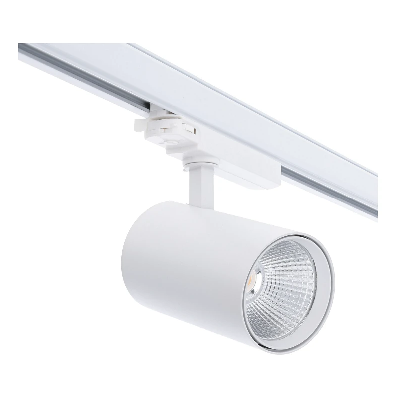 3-Phasen dimmbarer Schienenstrahler Rosalin | FOOD | 10-20-30W | CCT-switch | Wei&szlig;