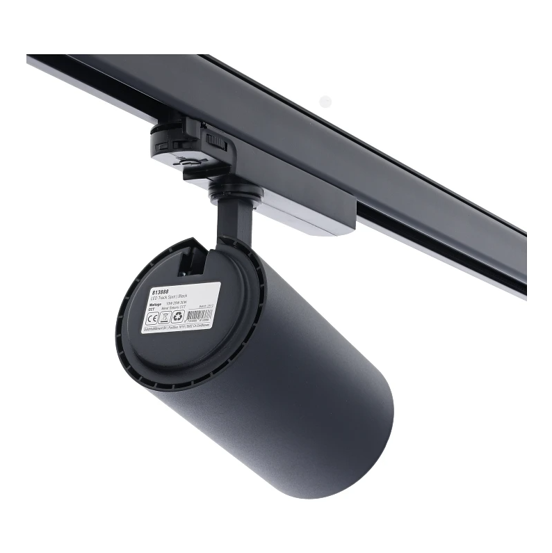 3-Phasen dimmbarer Schienenstrahler Rosalin | FOOD | 10-20-30W | CCT-switch | Schwarz