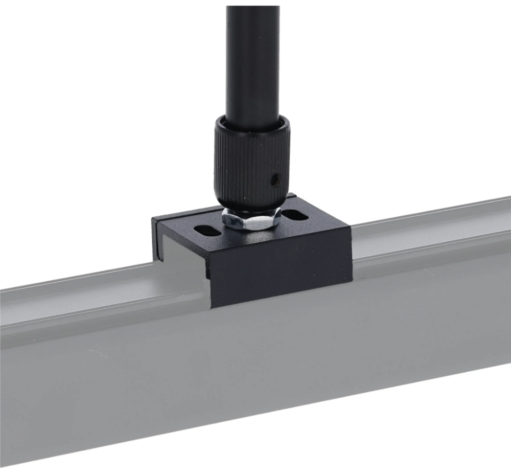 3-fase rail ophangsysteem draadstang 50 tot 100 cm | Zwart | 2 stuks