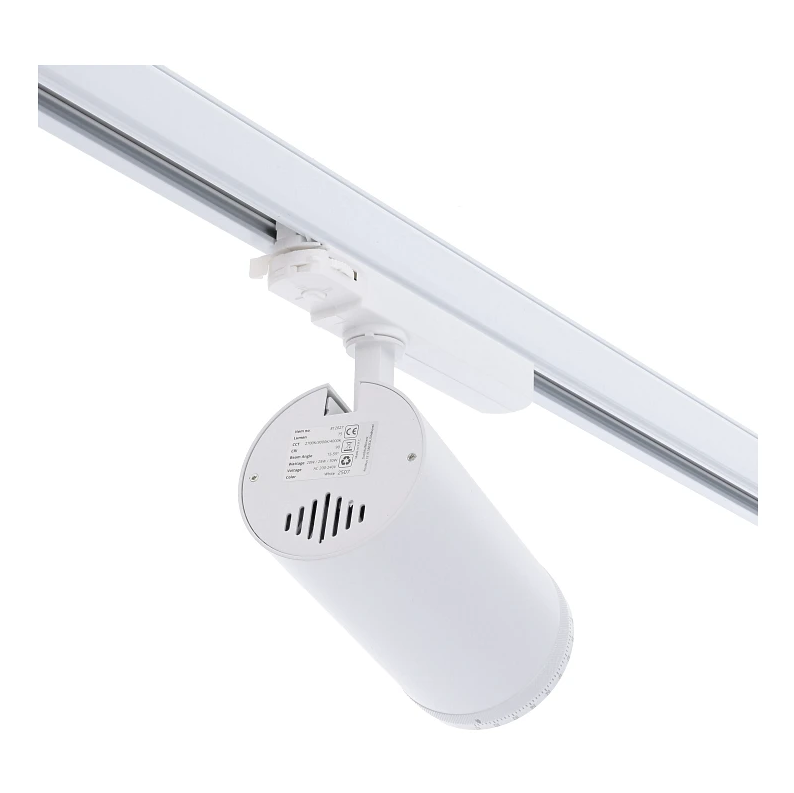 3-fase railspot | Zoomfunctie | 20-25-30W | CCT-switch | Wit