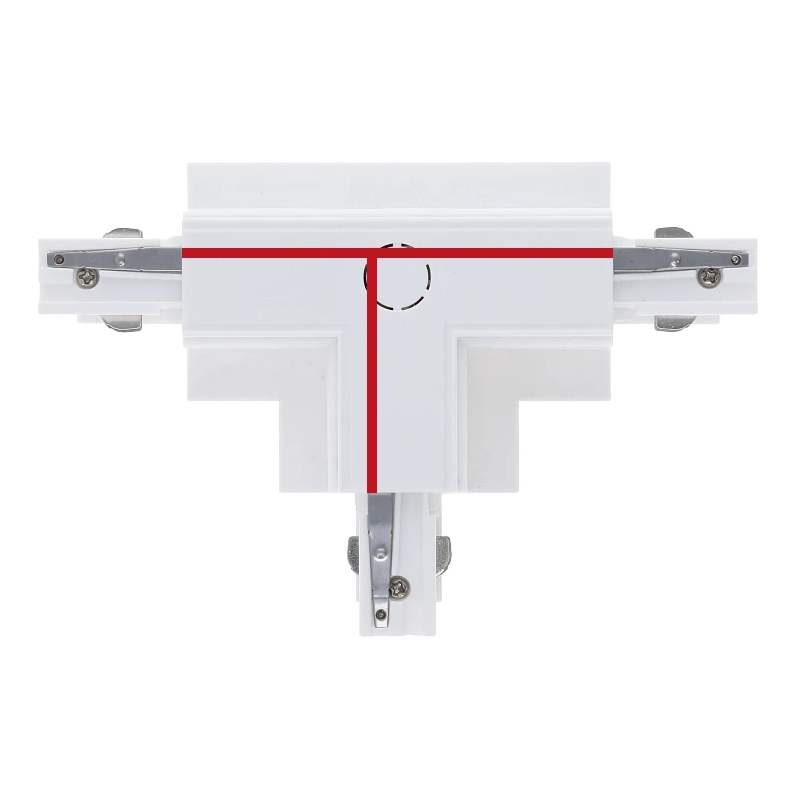 3-Phasen Einbauschiene T-Verbinder | Links-1 | Wei&szlig;