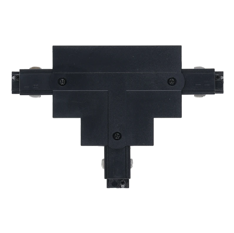 3-fase inbouwrail T-connector | Links-1 | Zwart
