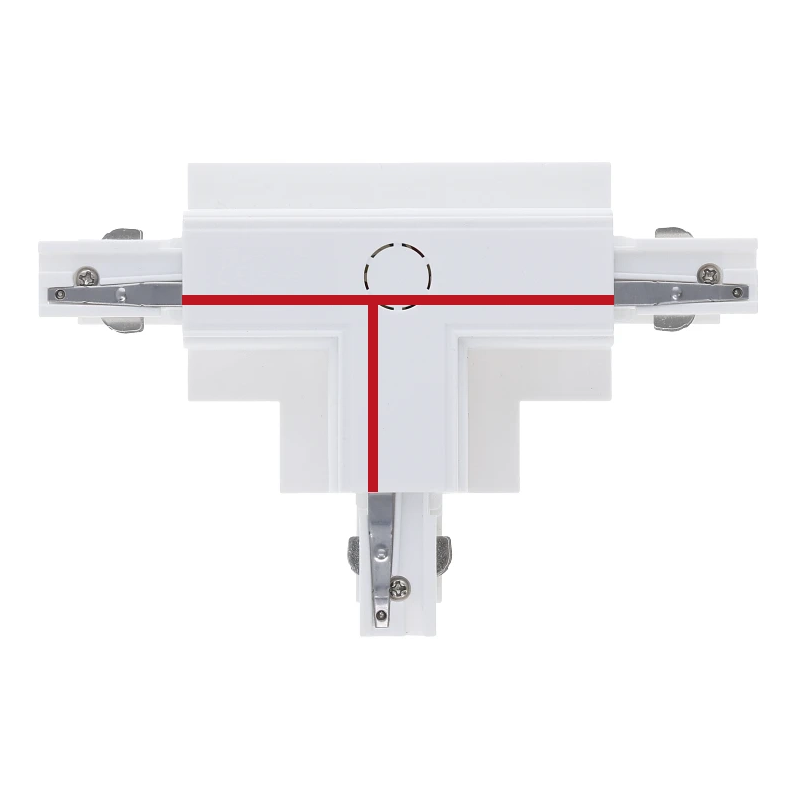 3-Phasen Einbauschiene T-Verbinder | Links-2 | Wei&szlig;
