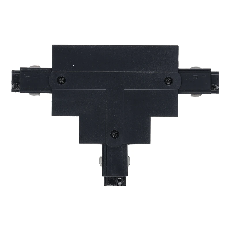 3-Phasen Einbauschiene T-Verbinder | Links-2 | Schwarz