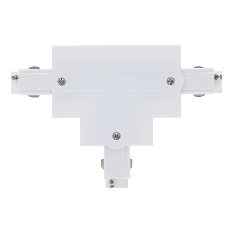 3-fase inbouwrail T-connector | Rechts-1 | Wit