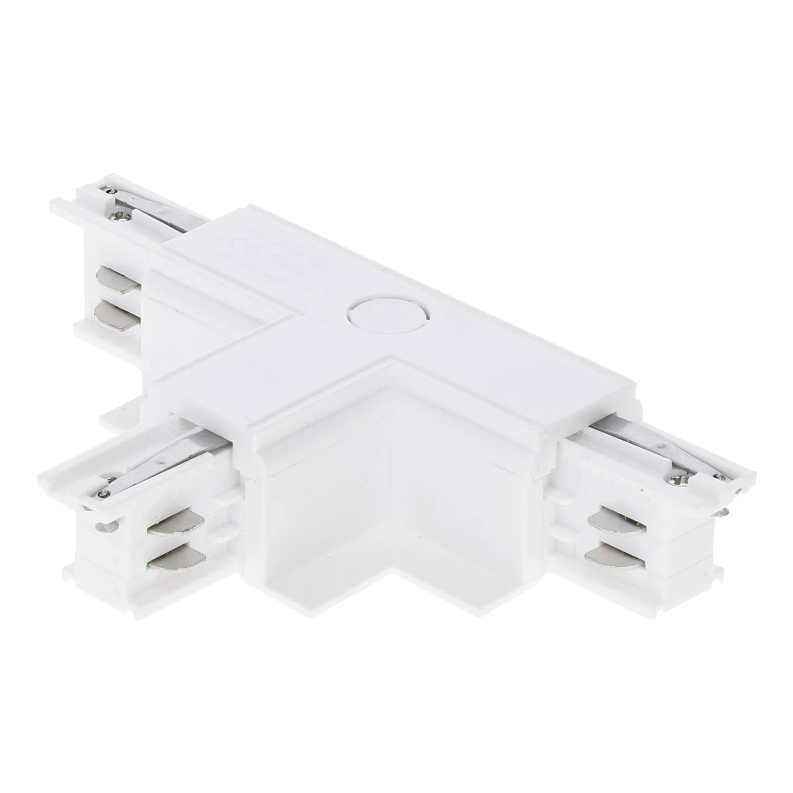 3-fase inbouwrail T-connector | Rechts-1 | Wit