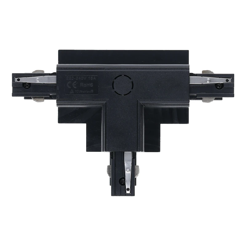 3-Phasen Einbauschiene T-Verbinder | Rechts-1 | Schwarz