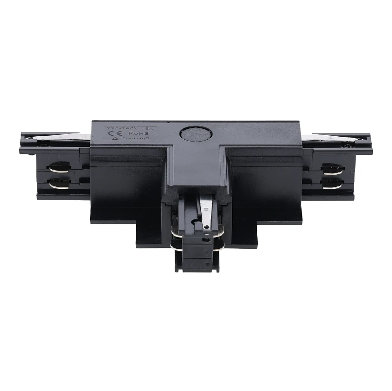 3-Phasen Einbauschiene T-Verbinder | Rechts-1 | Schwarz