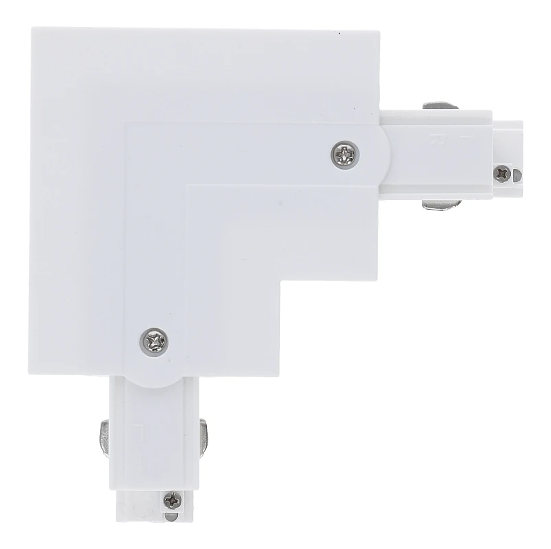 3-Phasen Einbauschiene L-Verbinder | Innenwinkel | Wei&szlig;