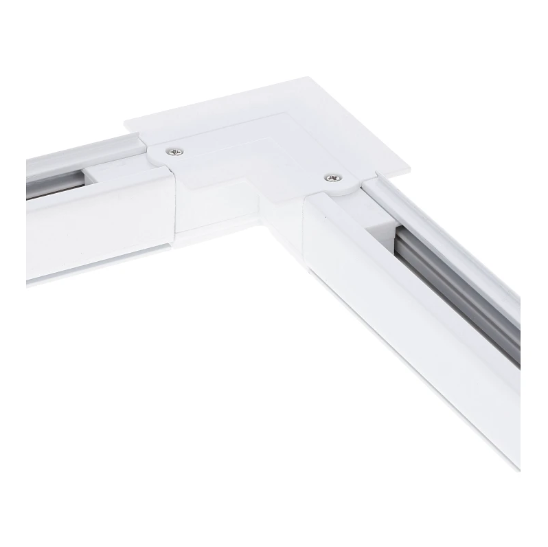 3-Phasen Einbauschiene L-Verbinder | Innenwinkel | Wei&szlig;