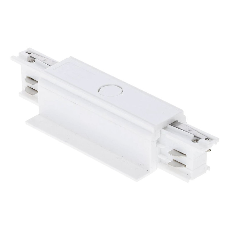 3-Phasen Einbauschiene I-Verbinder | mit Einspeisung | Wei&szlig;