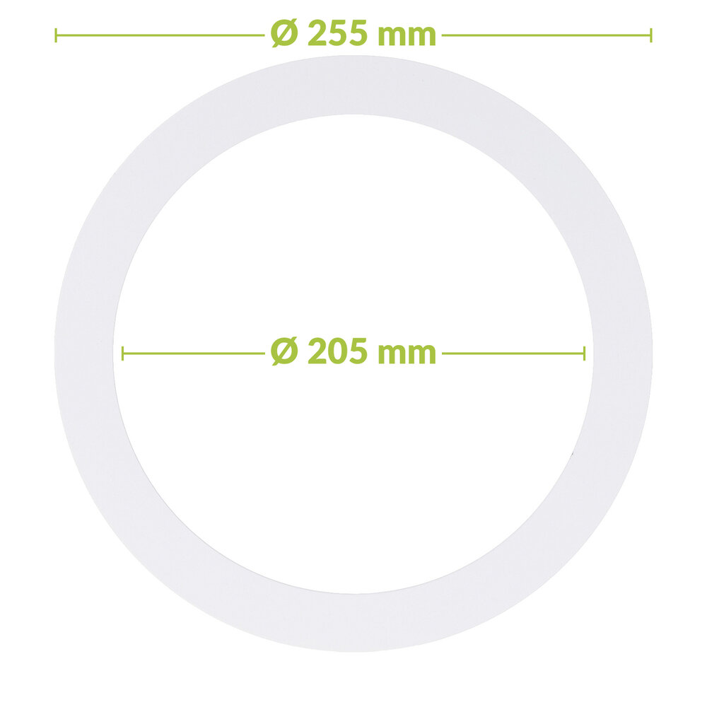 Led downlight verloopring | &Oslash;205-255mm | Wit