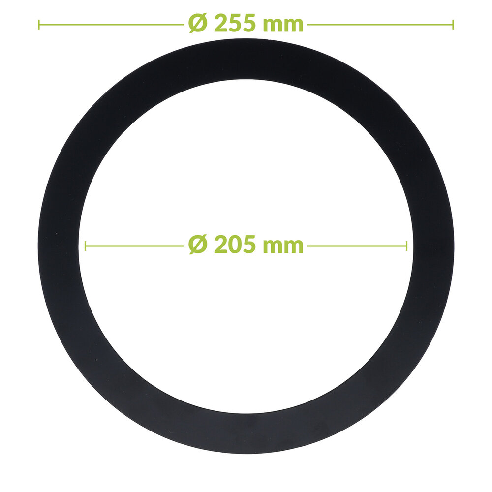 Led downlight verloopring | &Oslash;205-255mm | Zwart
