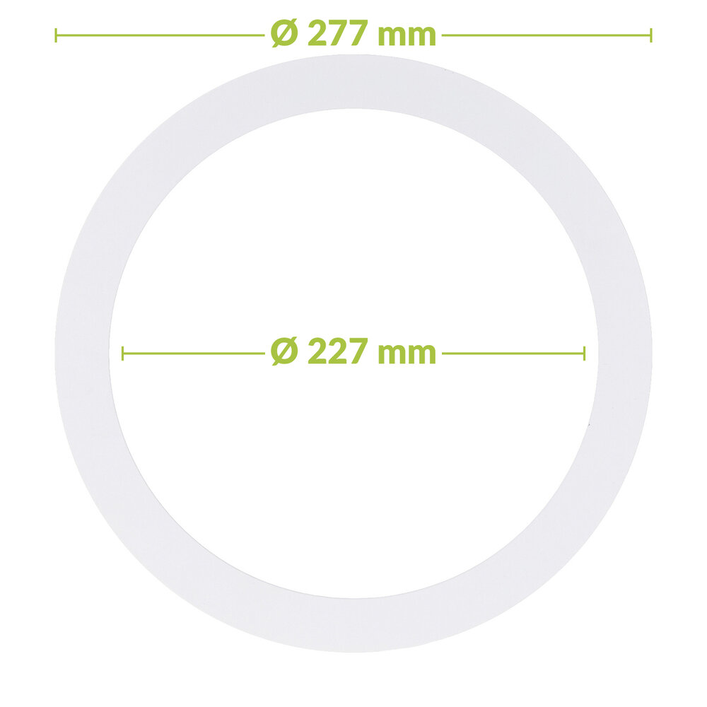 Led downlight verloopring | &Oslash;227-277mm | Wit