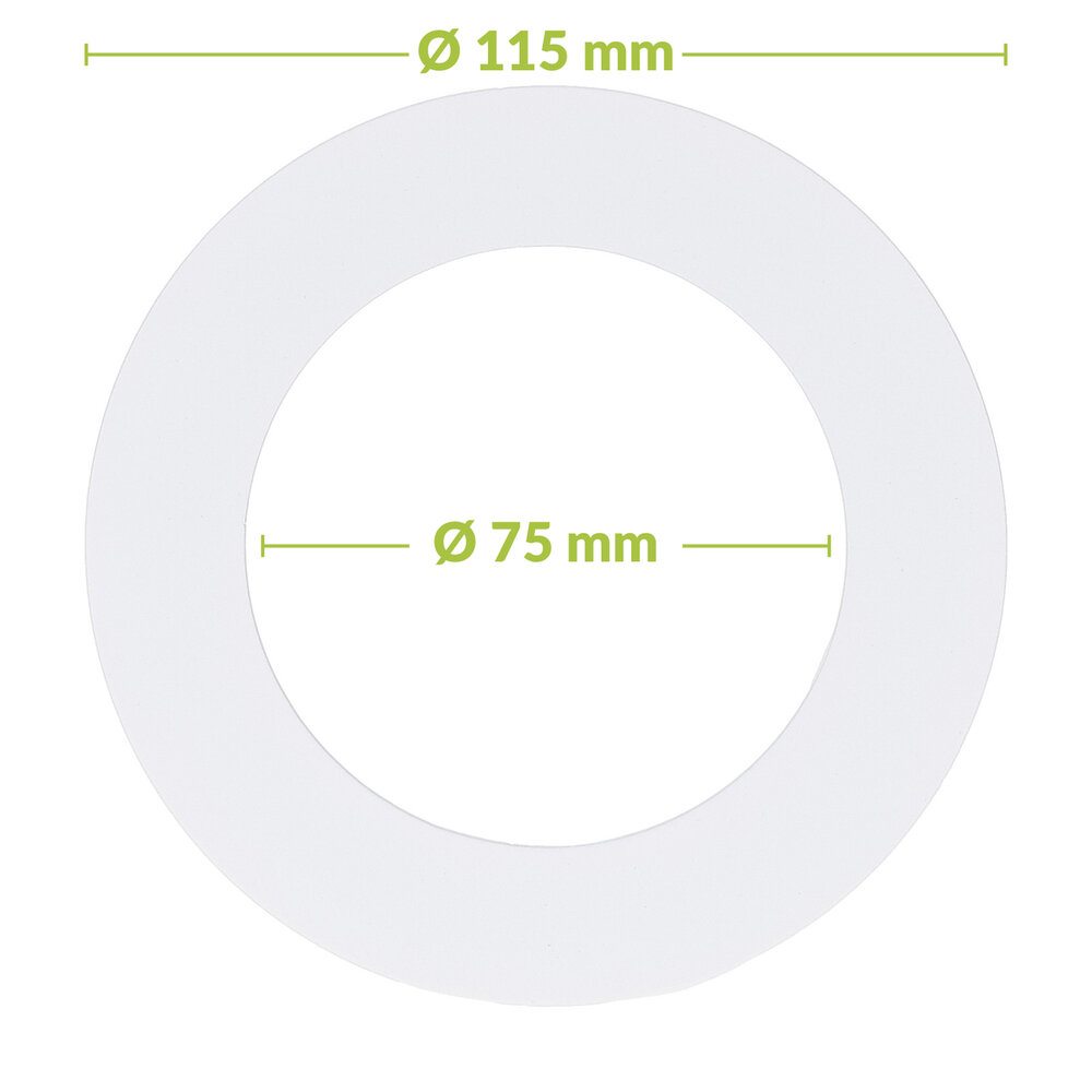 Led downlight verloopring | &Oslash;75-115mm | Wit