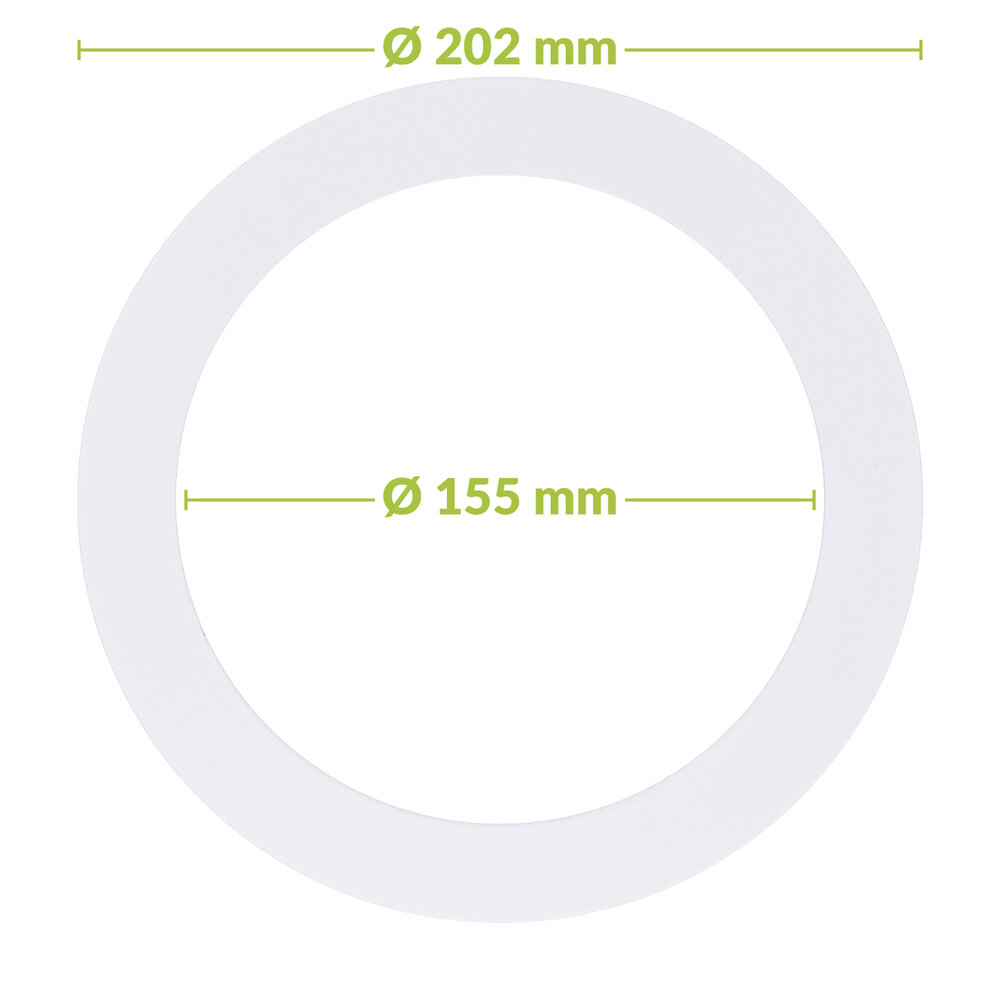Led downlight verloopring | &Oslash;155-202mm | Wit