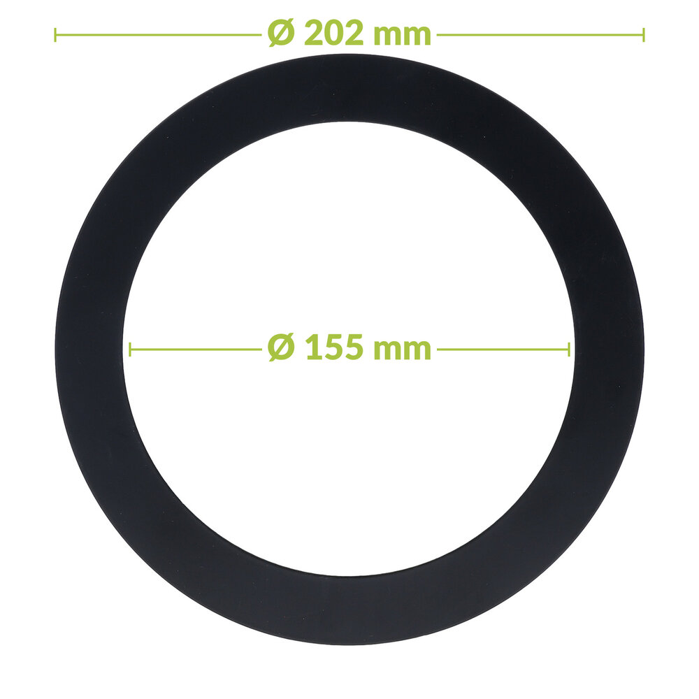 Led downlight verloopring | &Oslash;155-202mm | Zwart