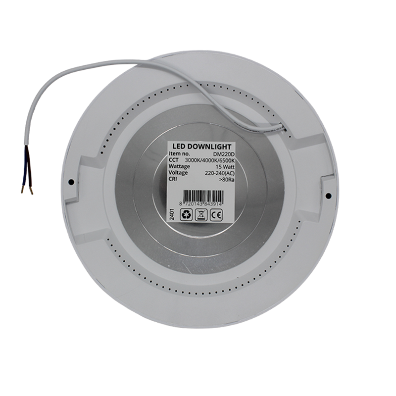Led downlight in/opbouw | &Oslash;220 | 15W | CCT-switch | Dimbaar