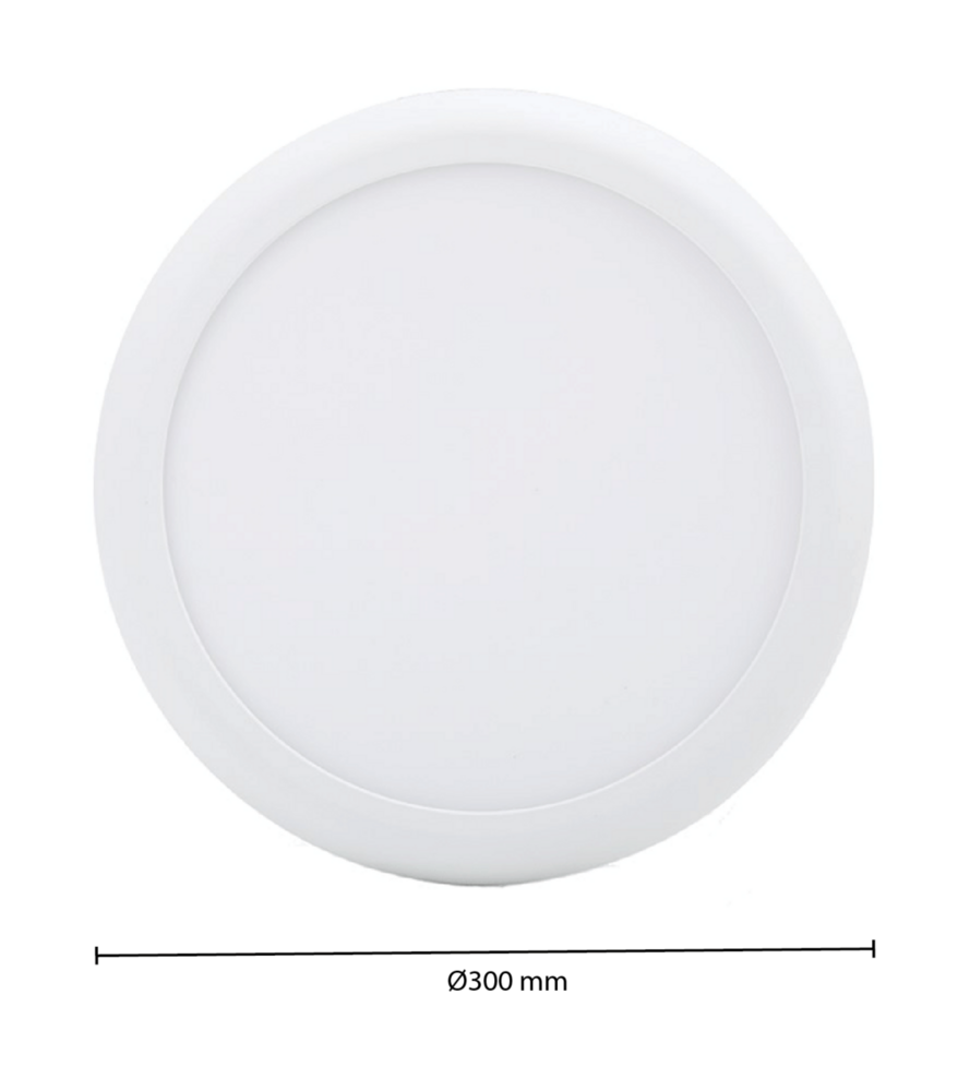 Led downlight in/opbouw | &Oslash;300 | 18-25W | CCT-switch