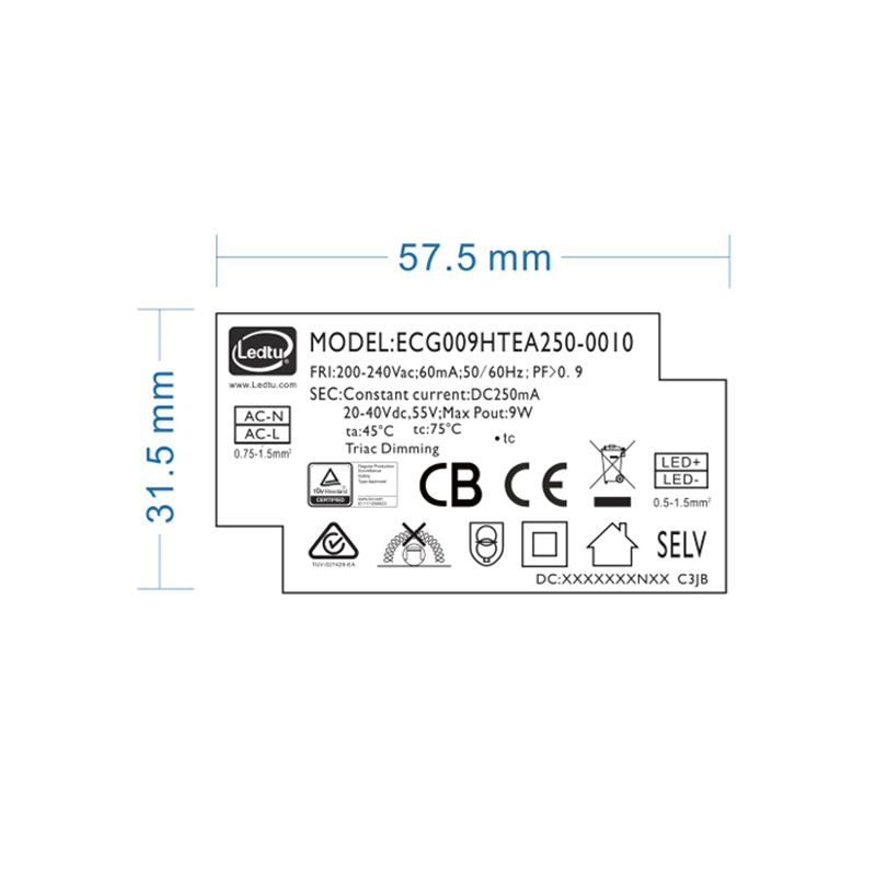 Led driver | Dimbaar | 250mA | 10W | Voor Sia &amp; Ortho