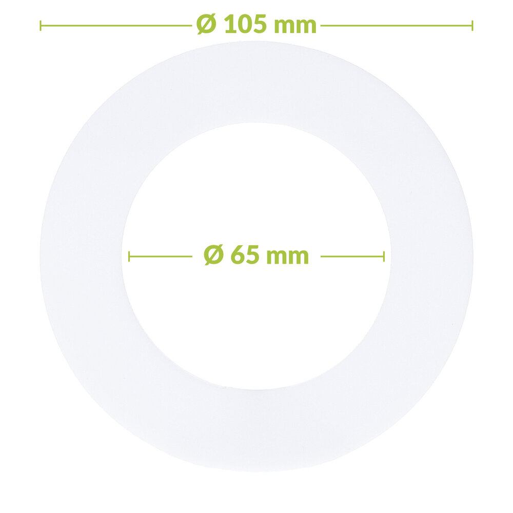Led downlight verloopring | &Oslash; 65-105mm | Wit