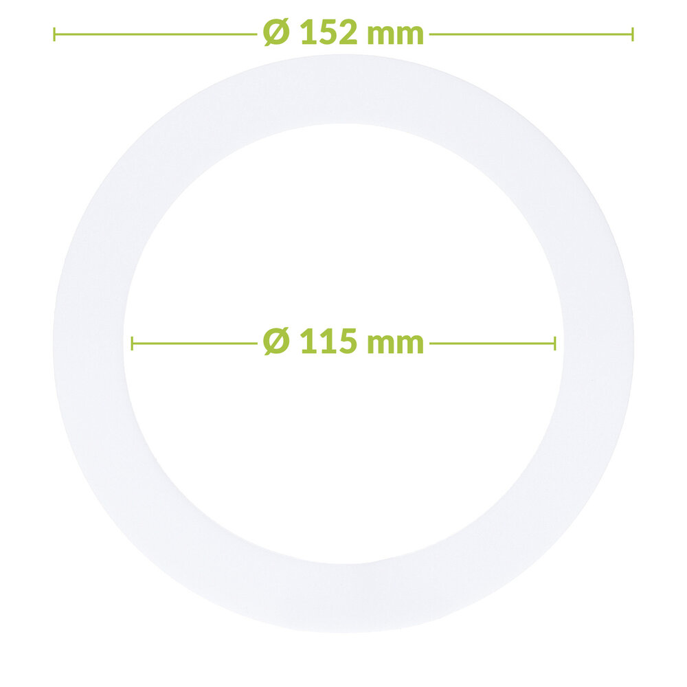 Led downlight verloopring | &Oslash;115-152mm | Wit