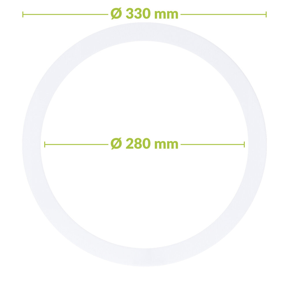 Led downlight verloopring | &Oslash; 280-330mm | Wit