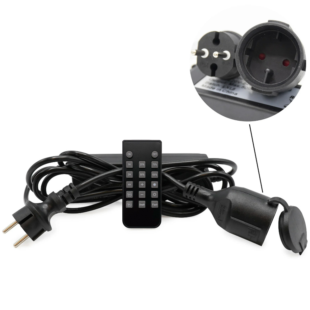 Festoon cable dimmer with remote control, up to 500W