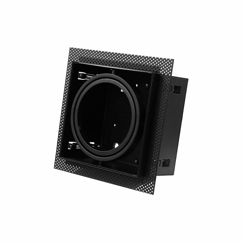 LED Einbau-Spot-Geh&auml;use &ndash; 1x AR111/ES111 Schwarz | Randlos