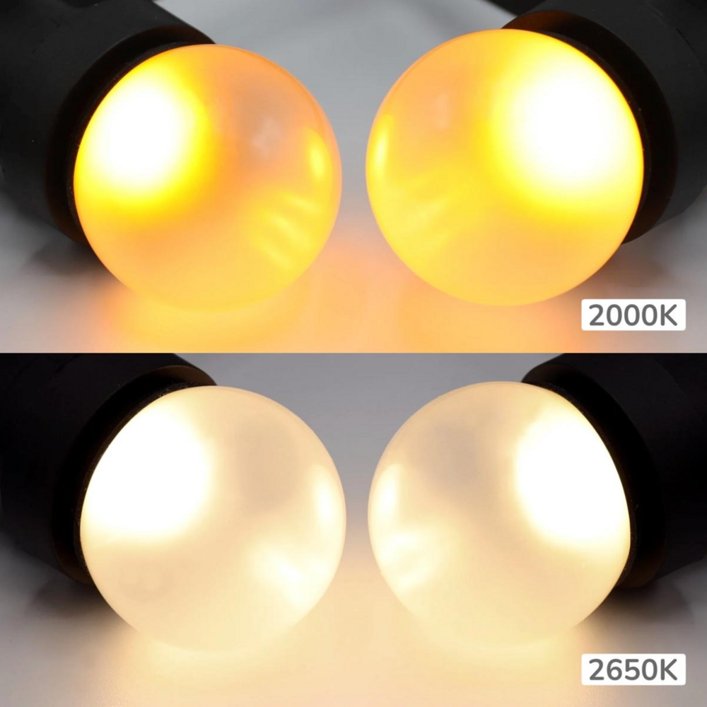 E27 LED Lampe | 1W | 2000K | Matte Abdeckung | &Oslash;45 | Geeignet f&uuml;r Festoonkabel