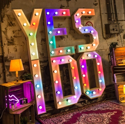 E27 farbige LED Lampe | 8 Farben | Rot/Gelb/Gr&uuml;n/Orange/Blau/Rosa/Wei&szlig;/Warmwei&szlig; | &Oslash;45 | Geeignet f&uuml;r Festoonkabel