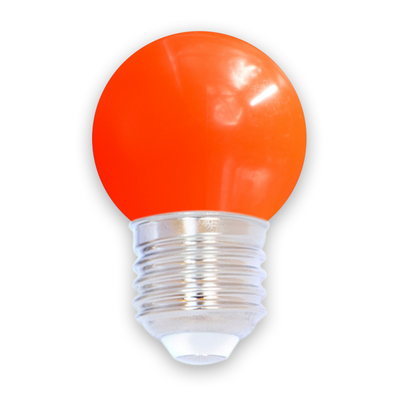 E27 farbige Lampe | 1W | Rot | &Oslash;45 | Geeignet f&uuml;r Festoonkabel