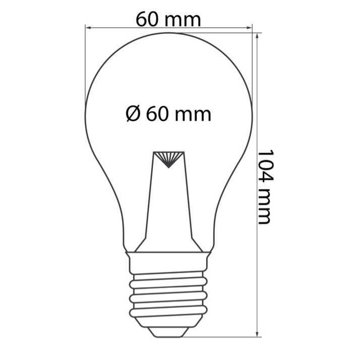 E27 farbige Lampe | 1W | Rot | Mit Linse | &Oslash;60 | Geeignet f&uuml;r Festoonkabel