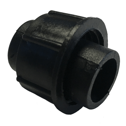 Doorkoppelbare prikkabel afdekdop connector | Zwart